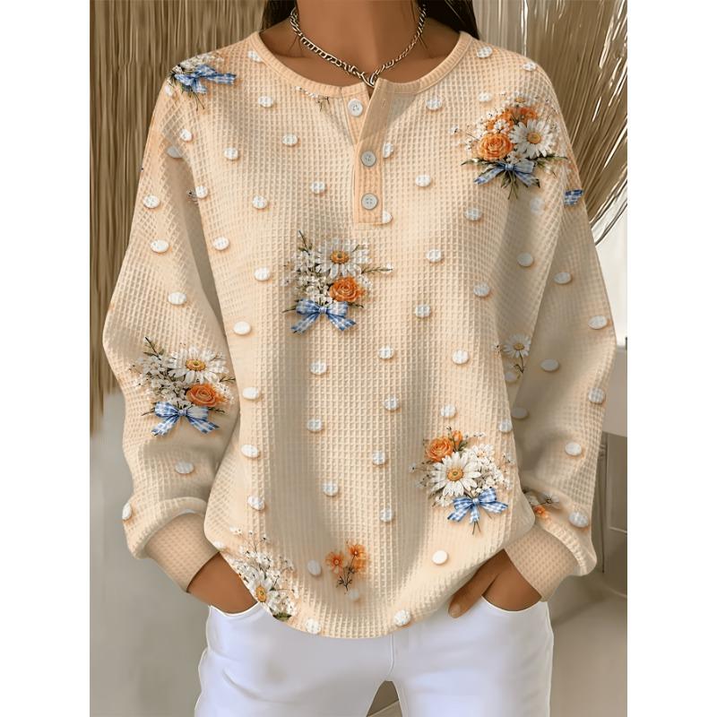 Women's Sweatshirt Little Daisy Fresh Healing Print