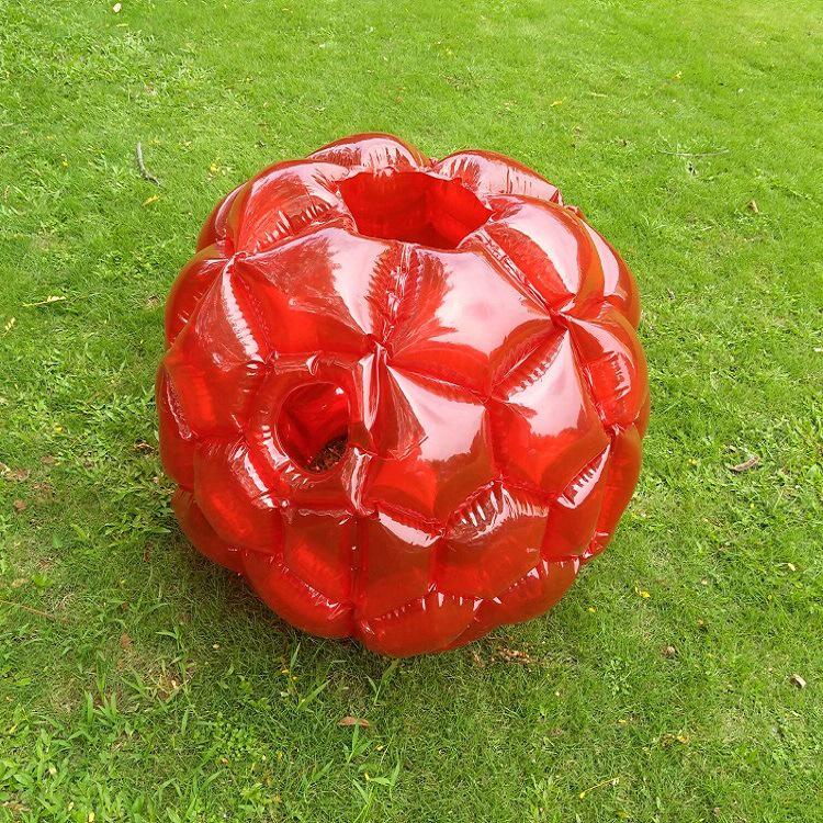 Red and Blue Inflatable PVC Bumper Ball for Kids – Zorb and Impact Toy Ball