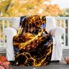 1pc Agatsuma Zenitsu (5) Theme Blanket - Digital Print, Polyester, Cozy for All Seasons, Perfect for Outdoor, and Travel