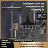Household Digital Display Constant Temperature Shower System Bathroom Booster Nozzle Shower Spray Kit Copper Shower Set