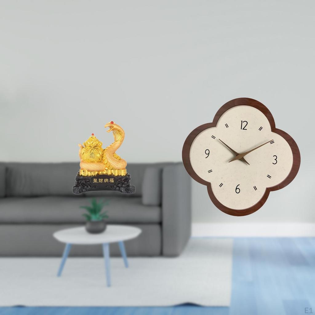 Sculpture Animal Statue Cornucopia Collectible Art Crafts Creative Design Wall Hanging Clock Non