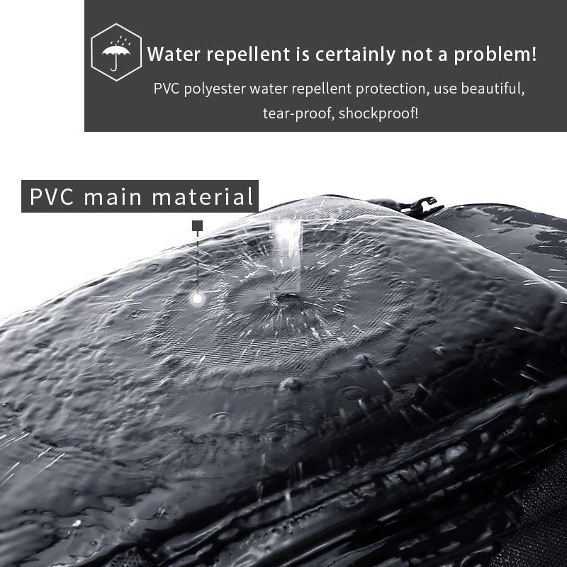 Outwalk Nowa męska modna torba typu crossbody 9,7 cala wielofunkcyjna torba na klatkę piersiową torba podróżna do uprawiania sportów na świeżym powietrzu