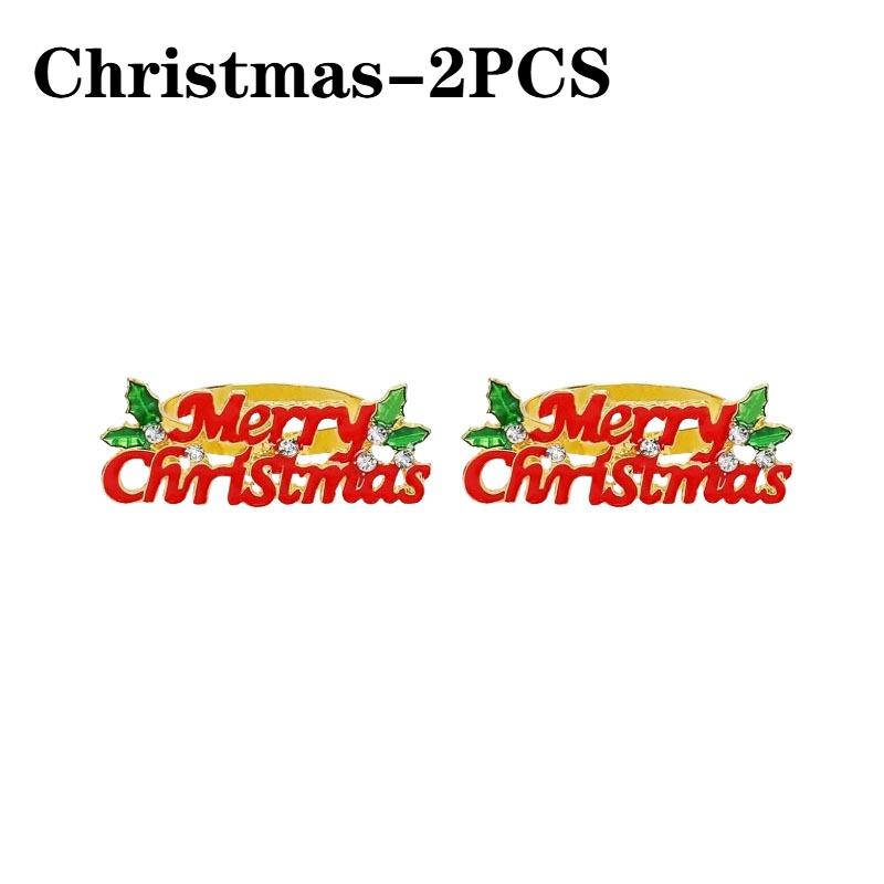 Christmas Restaurant Table Decor Durable Metal Holiday Accessories with Merry Christmas Design for Home Christmas Decoration
