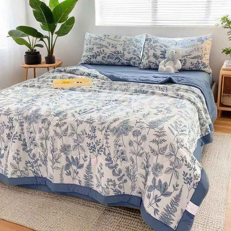 

Летнее прохладное приятное к коже легкое одеяло - Мягкое, дышащее, машинная стирка для односпальных/двуспальных кроватей 147x200cm Single Quilt