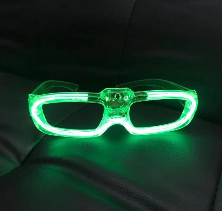 Festival Celebration Style Rectangle Luminous Glasses Women Men Eyeglasses Sqare Shades Light Glasses for Party Female Eyewear