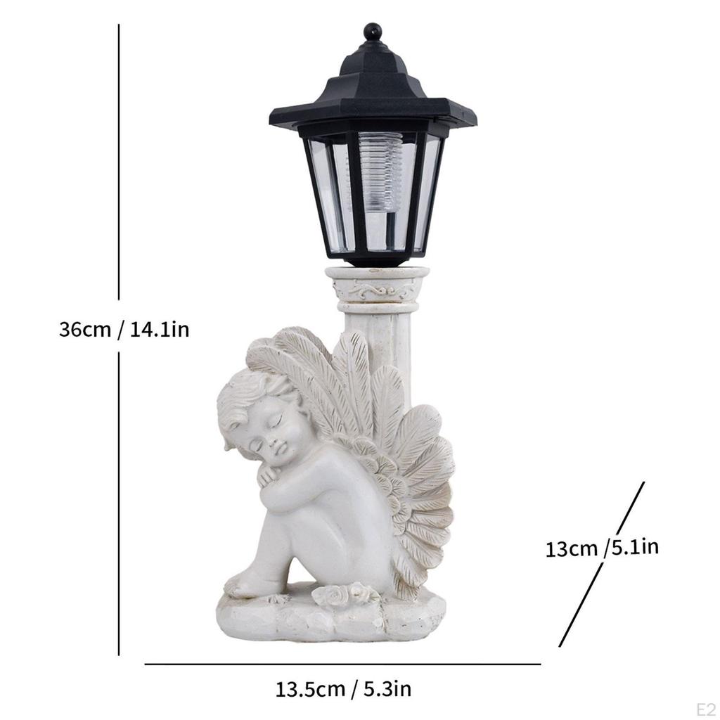 Engelfigur mit Solarlichtfunktion 5,3x5,1x14,2 Zoll Außendekoration für Geschenke
