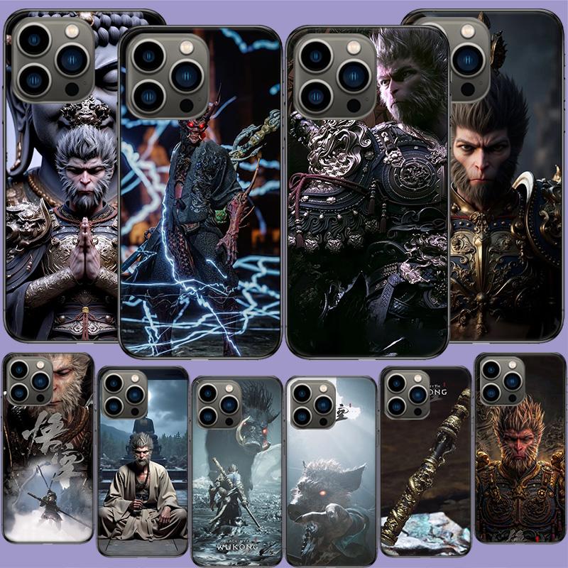 Black Myth Wu Kong Phone Case For Iphone 17 Air 15 Pro 14 Plus 16 Pro Max 12 13 Mini 11 16E X XS Cover Cute Fundas