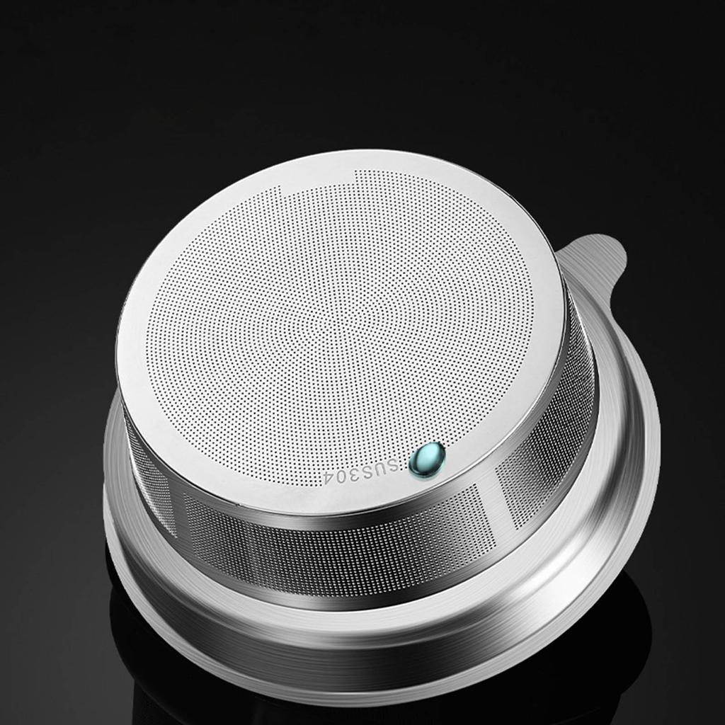 Praktischer Teefilterbehälter Edelstahl 1L Sojamilch Siebtopf für Saft und Tee mit Feinmaschigem Filter