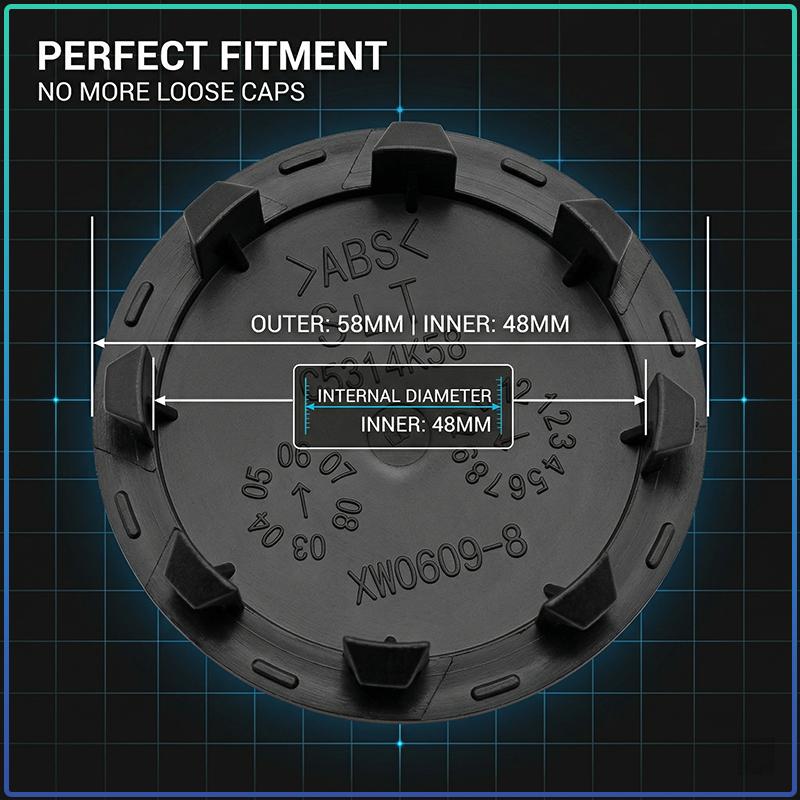 4 Pezzi 58MM Coprimozzi Centrali per Ruote Auto Badge Coprimozzo Cerchione Emblema Styling Per Kia Sauer CUB CEED Cerato Forte K8 K900 Optima Picanto RIO VG Ray EV