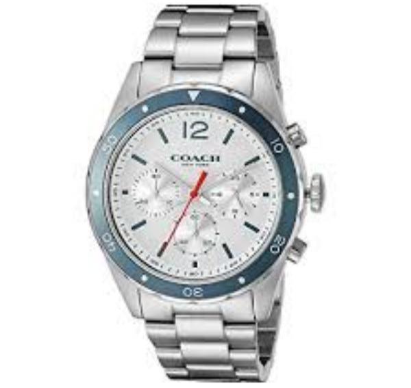 

Coach Часы с белым циферблатом Кварцевые часы Мужские часы белый