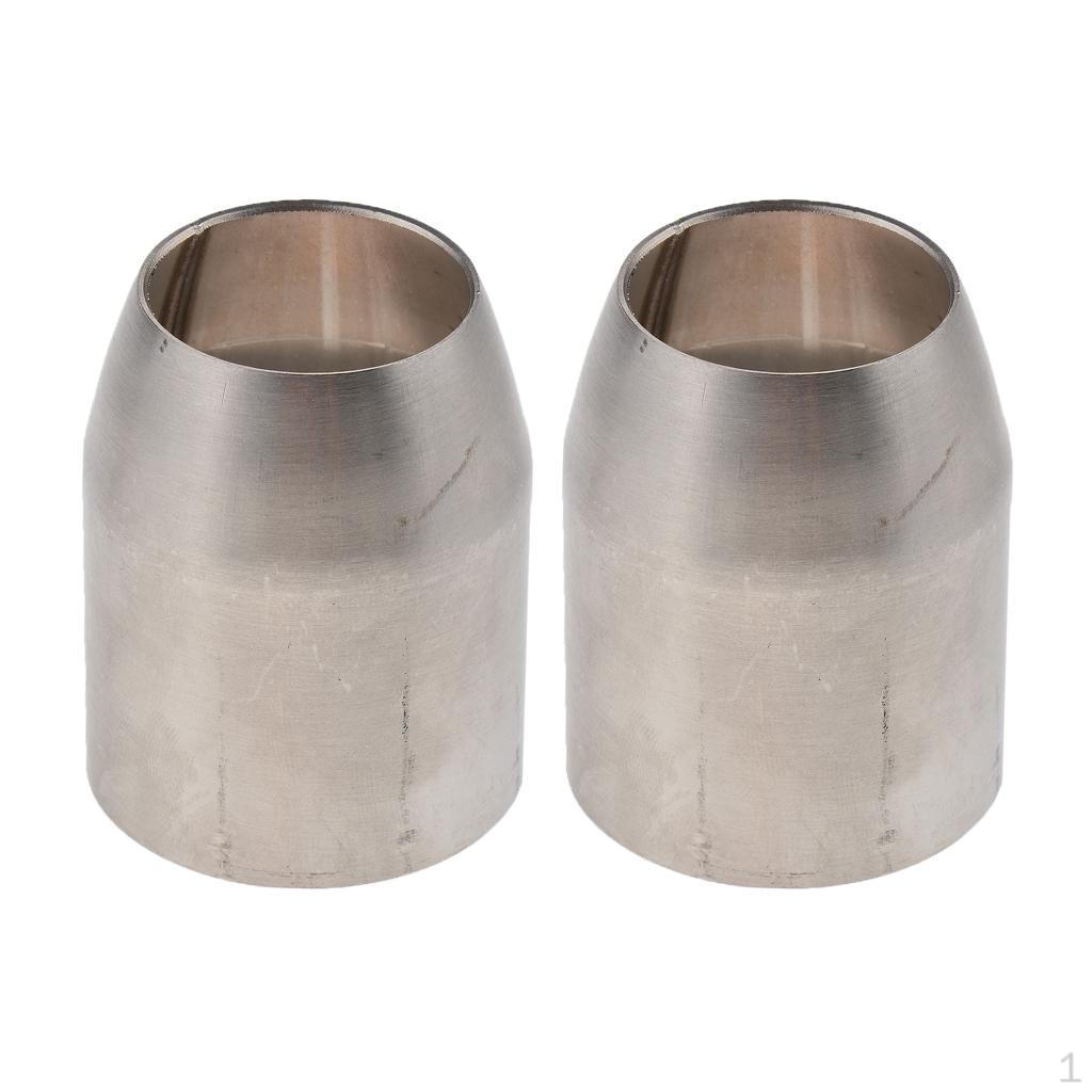 2X 2.0"to1.5" Motorcycle Exhaust Adapter Reducer Connector for