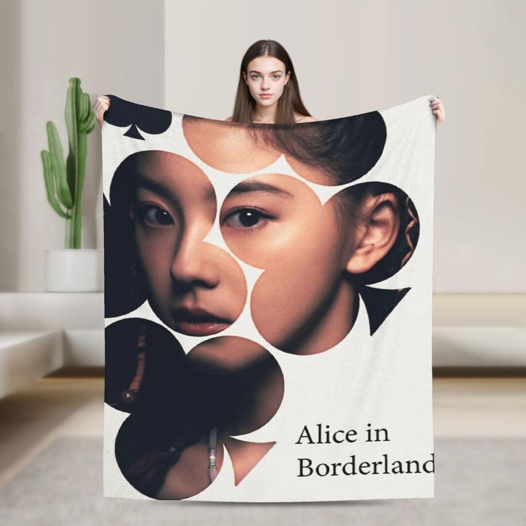 Alice in Borderland Coperta con Poster in Pile Primavera Autunno Coperta Calda Multifunzione per Casa Camera da Letto Trapunta