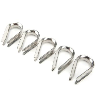 10MM Stainless Steel Marine Wire Rope Clamps Cable Protective Ring Thimbles Clips
