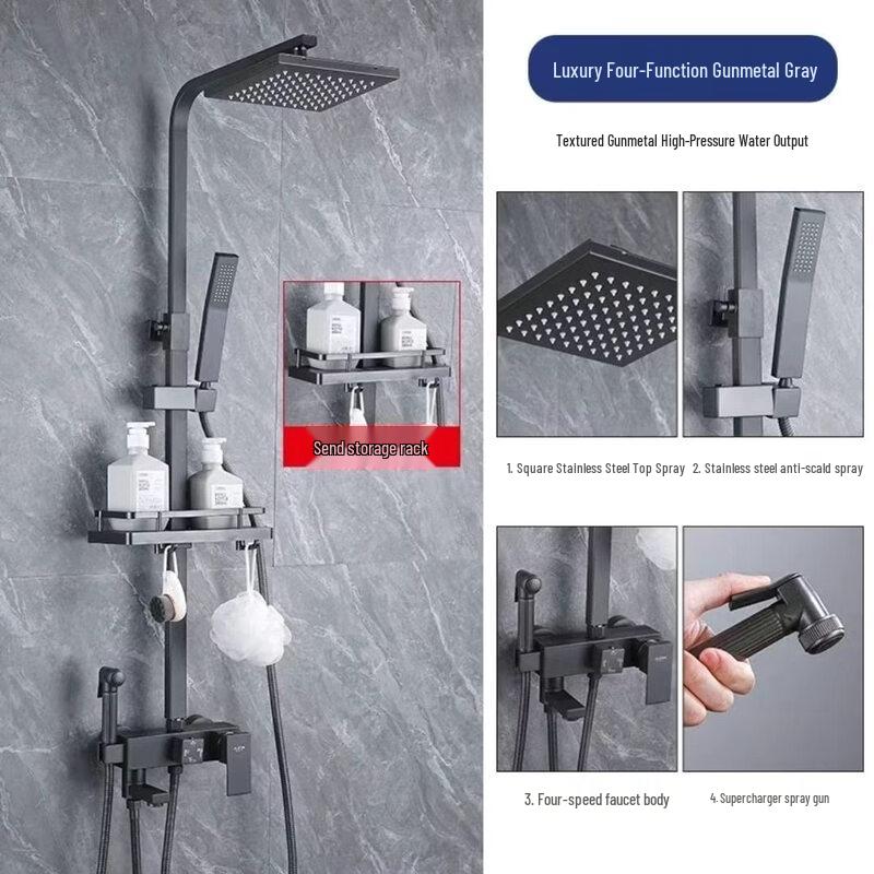 TLXT All-Copper Shower Faucet Set