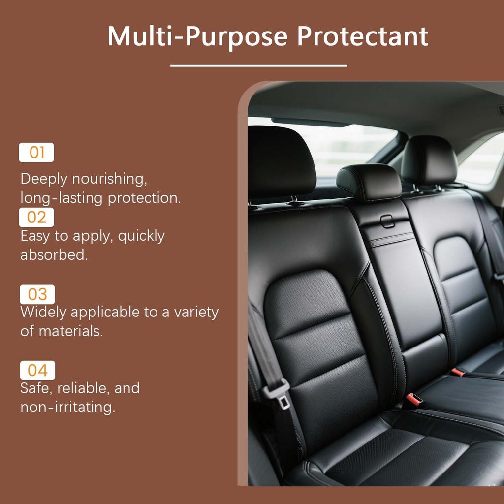 Leather Care Cream for Daily Cleaning, Maintenance, Stain Removal, and Brightening of Car Interior Seats.