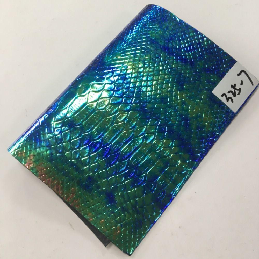 1 Roll Holographic Snake Skin Pattern Sheets 30x135cm Holographic Sheets  for Handbags