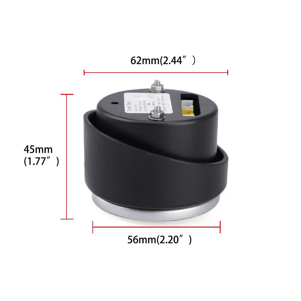 2" 52mm 12v/24v Universal Car Auto 40-120 Celsius Digital Water Temperature Gauge Racing Water Temp Meter With Sensor
