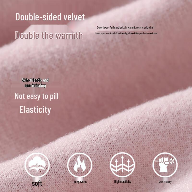 Xunmianren Men's Thermal Wool Blend Semi-High Collar Base Layer