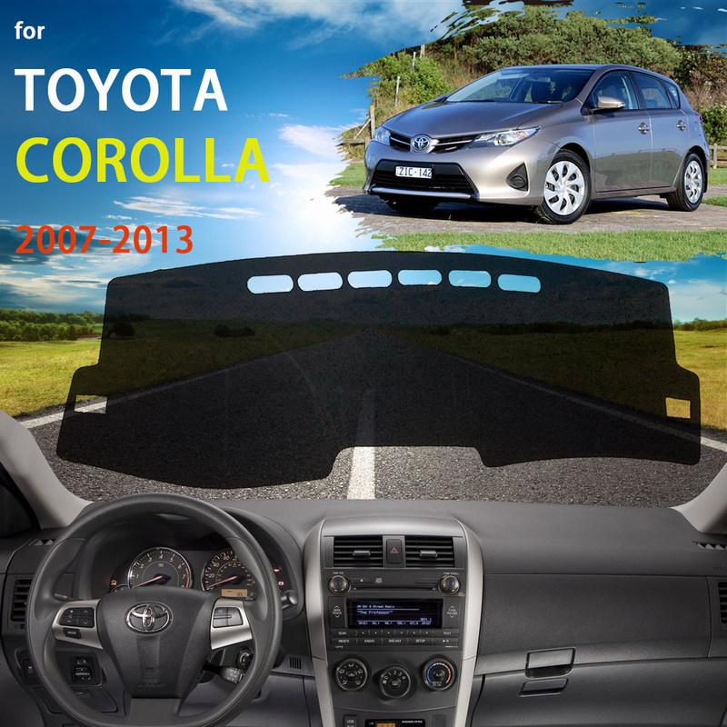 Dashboard Cover Protective Pad For Toyota Corolla 2007~2013 E140 E150 Car Accessories Dash Board Carpet 2008 2009 2010 2011 2012