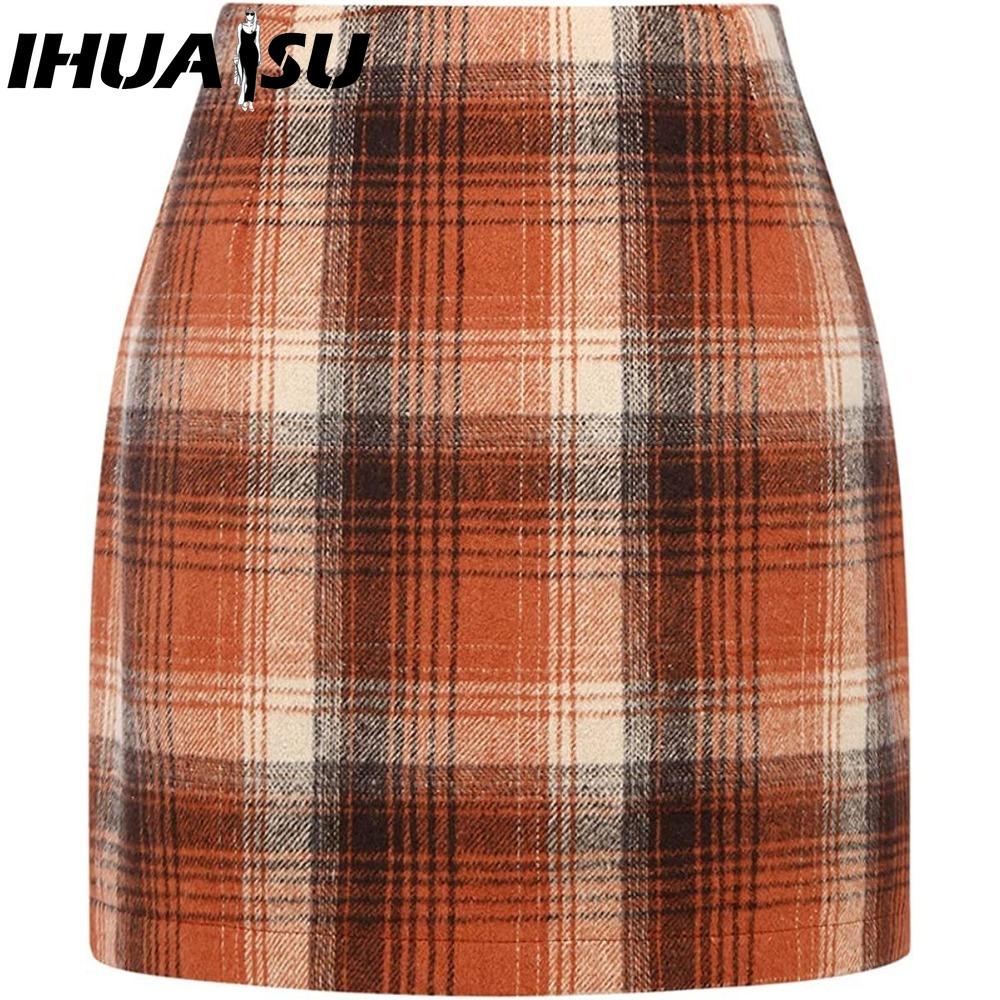 IHUASU Women's Fashion Casual Summer Spring Skirt