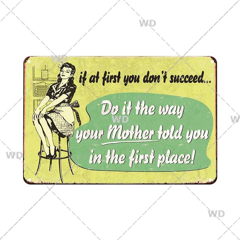 Retro Pin Up Girl Tin Sign Plaque Metal Plate Vintage Sexy Wall Art Stickers for Bar Pub Club Man Cave Kitchen Retro Iron Poster