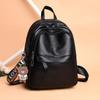 Versatile Women's PU Leather Backpack Handbag – Large Capacity, Casual Schoolbag