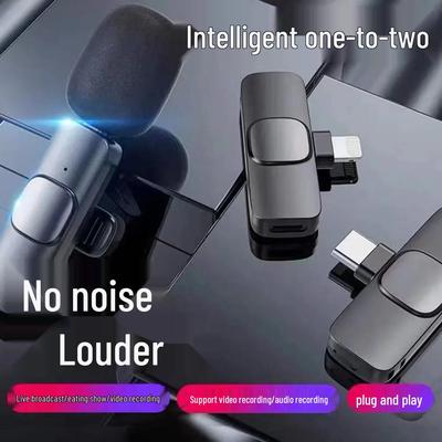 New Wireless Clip-On Microphone Set for Outdoor Live Streaming and Recording with Noise Reduction