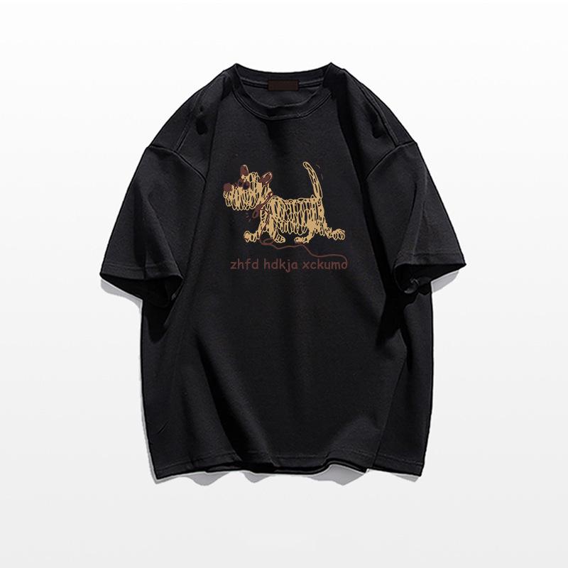 Plus Size Women's Retro Cotton Short Sleeve T-Shirt - 2025 Summer Loose Fit