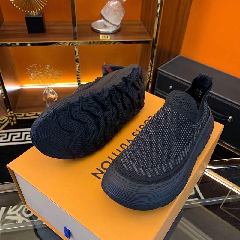 Herrenschuhe Sommer Neu Atmungsaktiv Dünnes Mesh Meshschuhe Ein Pedal Sport und Freizeit Vielseitige Socken Schuhe