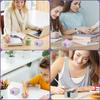 4Pcs Sticky Note Holder Silicone Memo Pad Dispenser Practical Self Stick Note Pad Organizer for Office Desk Home Accessories