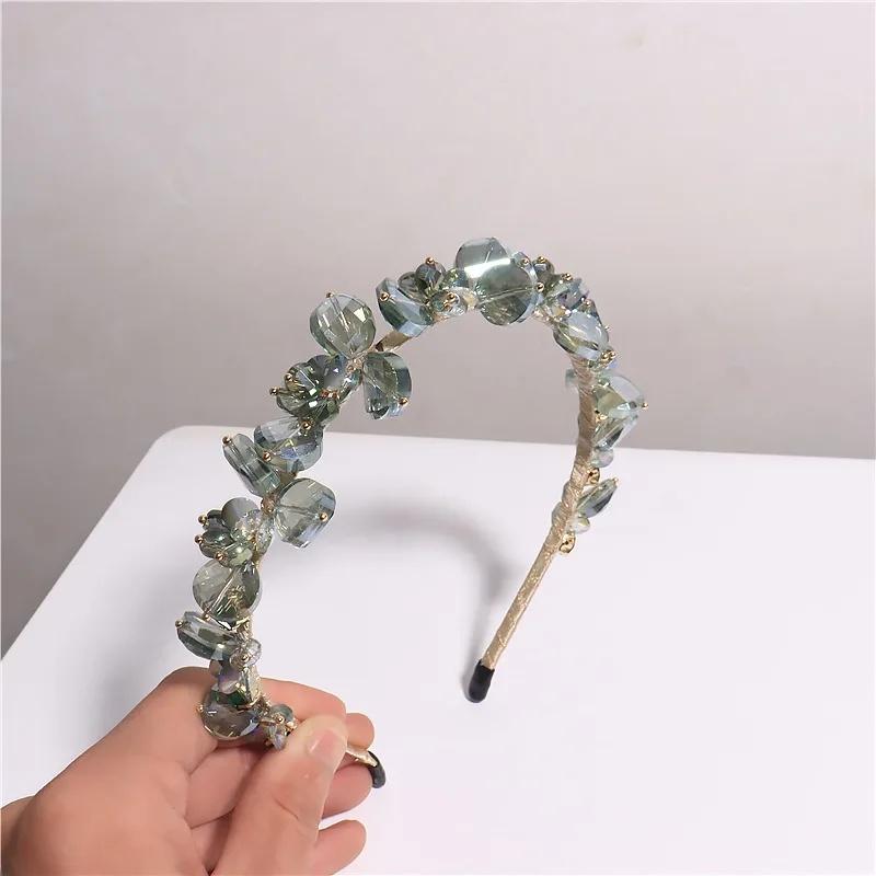 Korean Dongdaemun Luxury Crystal Hairpin French Style Elegant Headband For Women Perfect For Banquets Formal Occasions