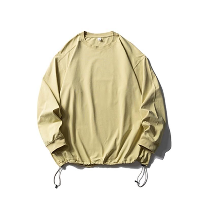 Mens Long Sleeve T Shirt Outdoor Quick Dry Sun Protection Loose Solid Color Casual Streetwear