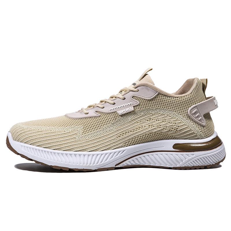 

Кроссовки Новые модные повседневные туфли Толстые кроссовки для бега на открытом воздухе Летающие тканые низкие удобные повседневные туфли для мужчин 44