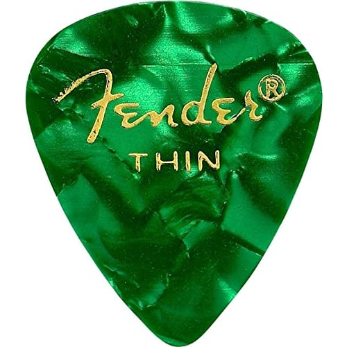 Fender [8 Color Assortment] 8-Piece Set (1 of Each Color) Teardrop Thin Guitar Picks
