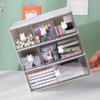 Desktop Cosmetic Kawaii Stationery Storage Box Ins Plastic Drawer Storage Pen Cabinet Office Desk Stackable Storage Organizer