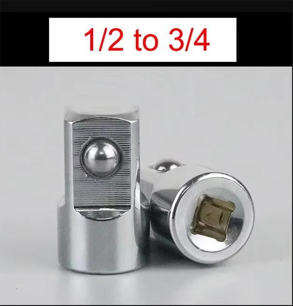 Stecknuss-Konverter-Adapter-Set Hülsenadapter 1/2 Groß 3/8 Mittel 1/4 Klein Austauschbarer Adapter Ratschenschlüssel-Aufsatz