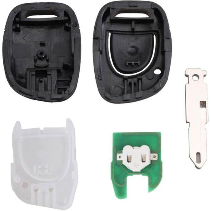 433MHz Autoschlüssel Fernbedienung 1 Taste Schlüsselhülle Fernbedienung für Clio 2 Fernbedienung Schlüsselhülle Kompatibel mit Re Naul