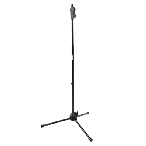Shure by Gator Deluxe Tripod Microphone Stand, Straight Type, with Pistol Grip Clutch, SH-TRIPODSTANDDX