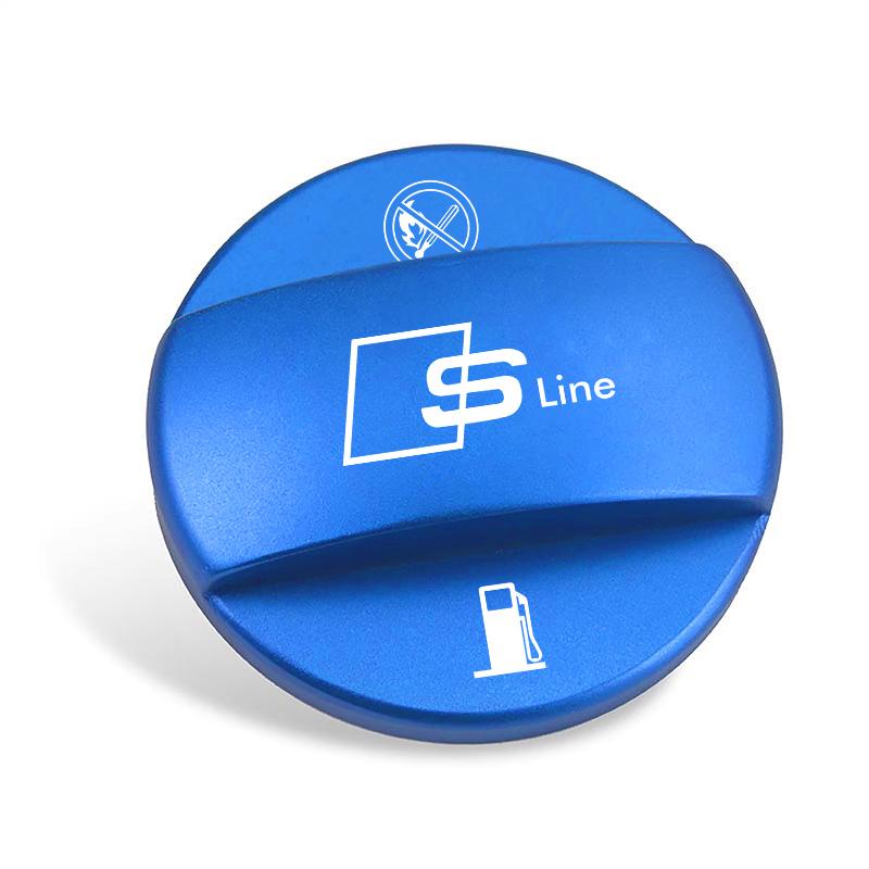 Aluminum Alloy Car Fuel Tank Cap Refuel Box Trim Cover For Q5 S Line A3 A1 A4 B8 B7 A6 A5 A7 A8 B9 B6 C6 Q2 Q3 Q5 Q7 Q8 TT S3