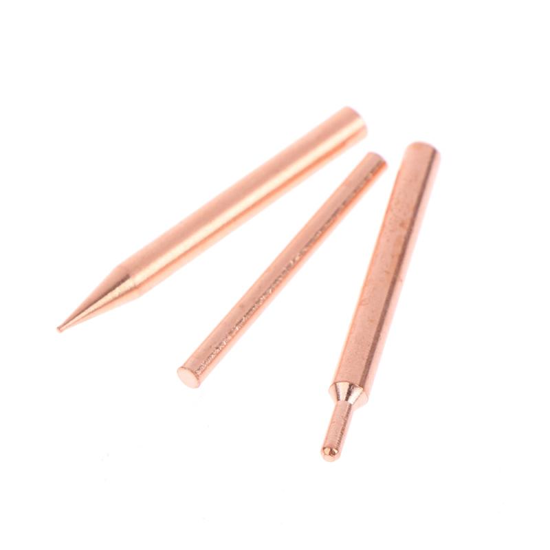 5/10Pcs 18650 Handheld Spot Tips Welder Electrode Head For Small Lithium Battery Spot Welder Pen Purple Copper Spot Welding Need