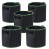 NEW Black Grow Bags 2 Gallon Heavy Duty Non Woven Cloth Planting Ponches Shape