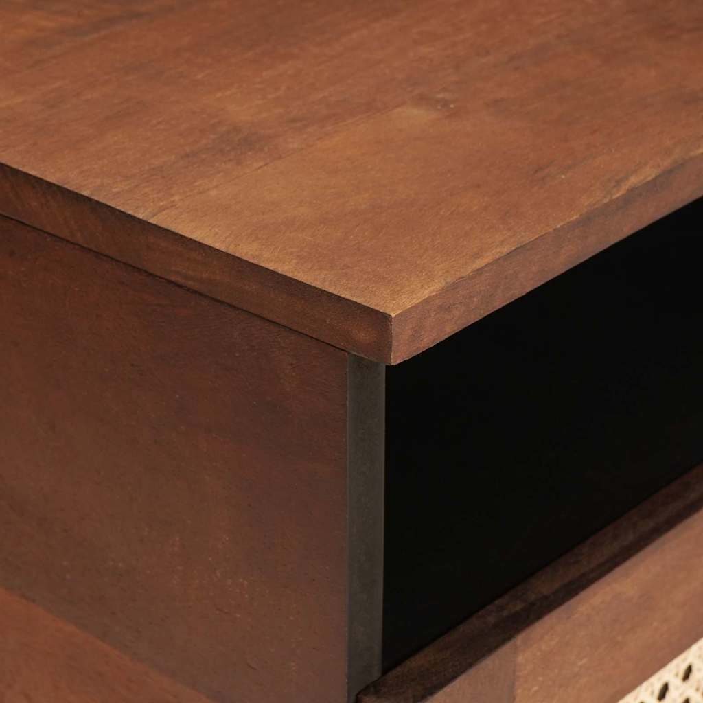 Coffee Table with Drawers 80 x 54 x 40 cm Solid Mango Wood