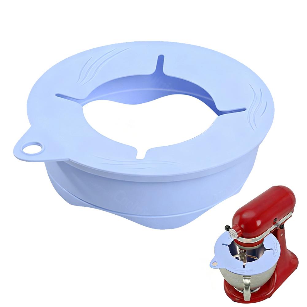 

Silicone Flour Mixing Bowl For KitchenAid Artisan KSM150 Mixer Accessory With Anti-Scratch Cover Flour Guard синий