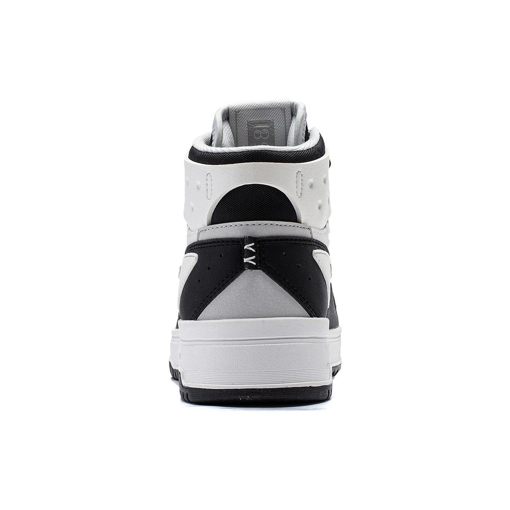 Li Ning Mountain Origin 2.0 Rutschfest Abriebfest High-Top Skateboard-Schuhe Damen Schwarz Weiß AGCT346-1