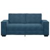 2 Seater Sofa Blue 180 X 78 X 84 Cm Velvet