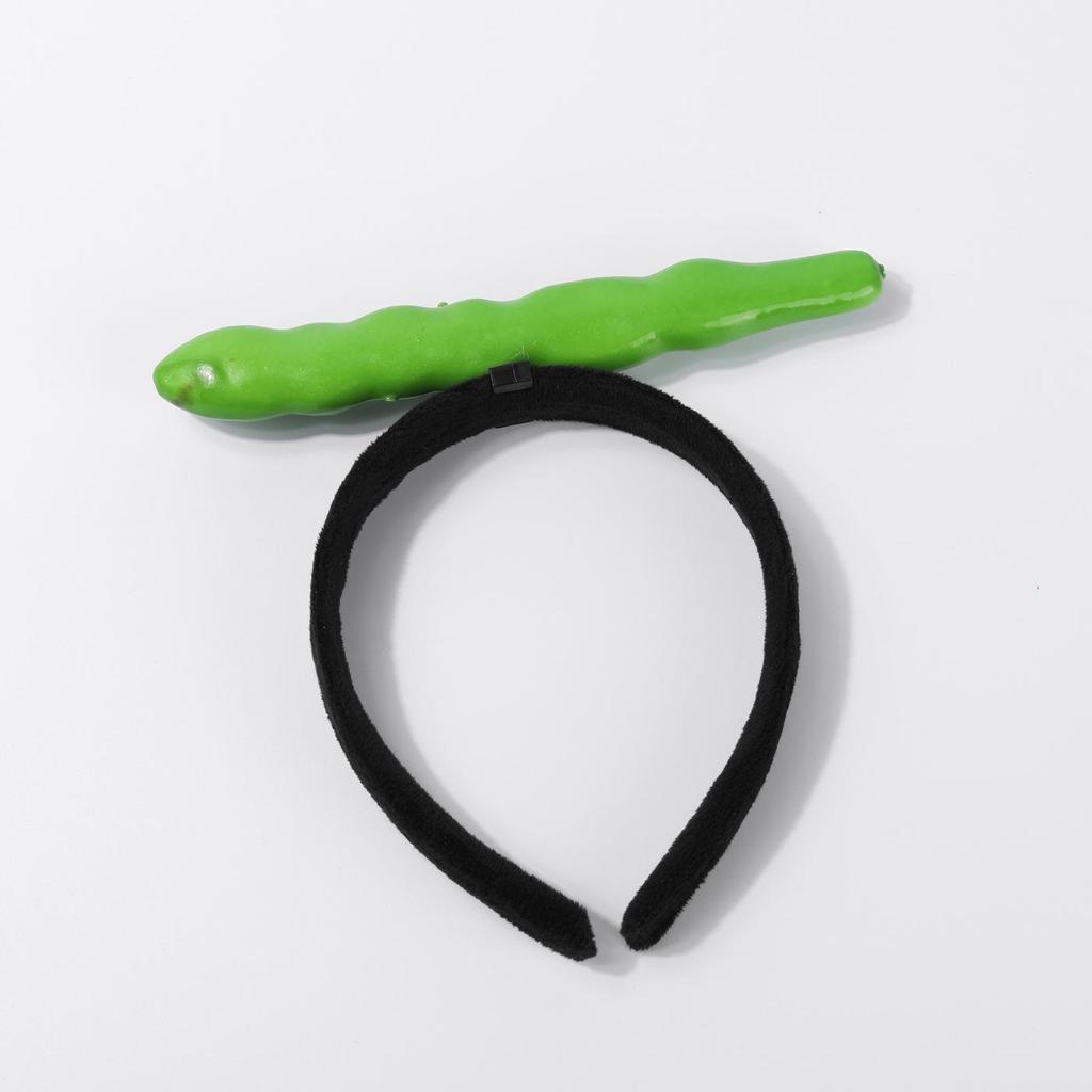 Creative 3D Vegetable Headbands: Carrot, Pepper, Eggplant, Green Vegetable Hair Accessories for Women