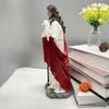 Jesuses Christ Statue with Lamb Hand Painted Good Shepherds Figurine Statue Modern Christian Home Decors Religious Gift