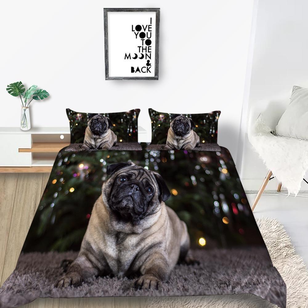 New Fashion Down Duvet Cover Dog Bedding Pet Pattern Bedding Set Men's and Women's Single Double Bed Queen King Size Gift