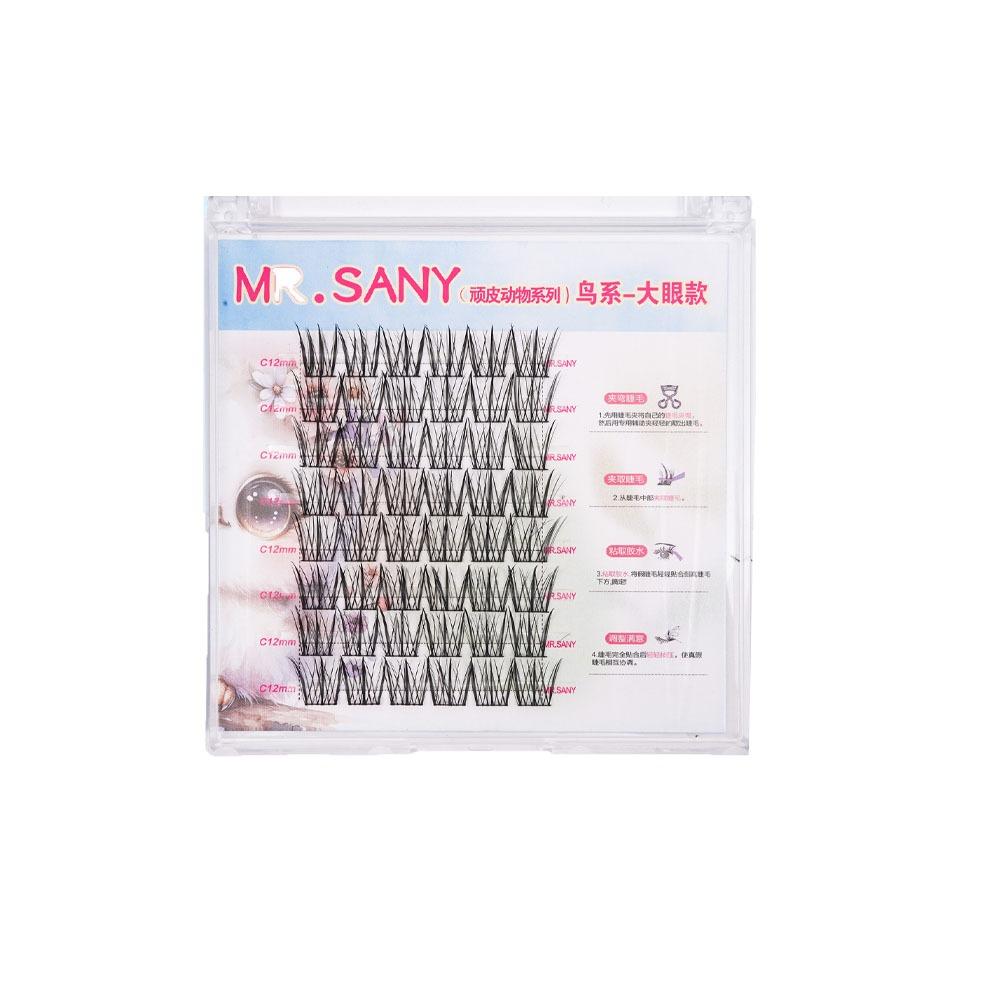 

DIY Self-adhesive Lashes Lovable Glue Free False Eyelashes Soft Segmented False Eyelash Women Style D