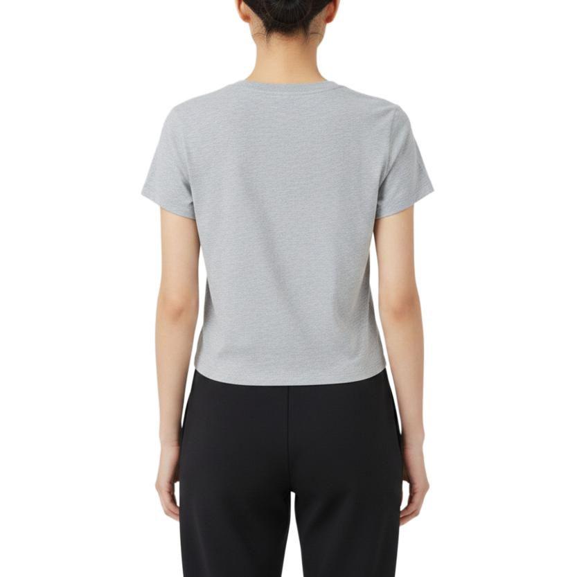 Nike T Shirts Women's Gray Crew Neck Moderate HF9539-063